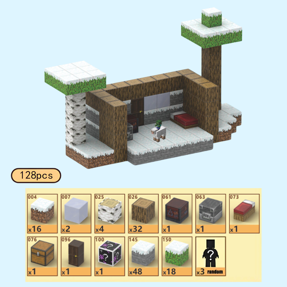 MineBloks™ Blocks - Snow Hut (128pcs)