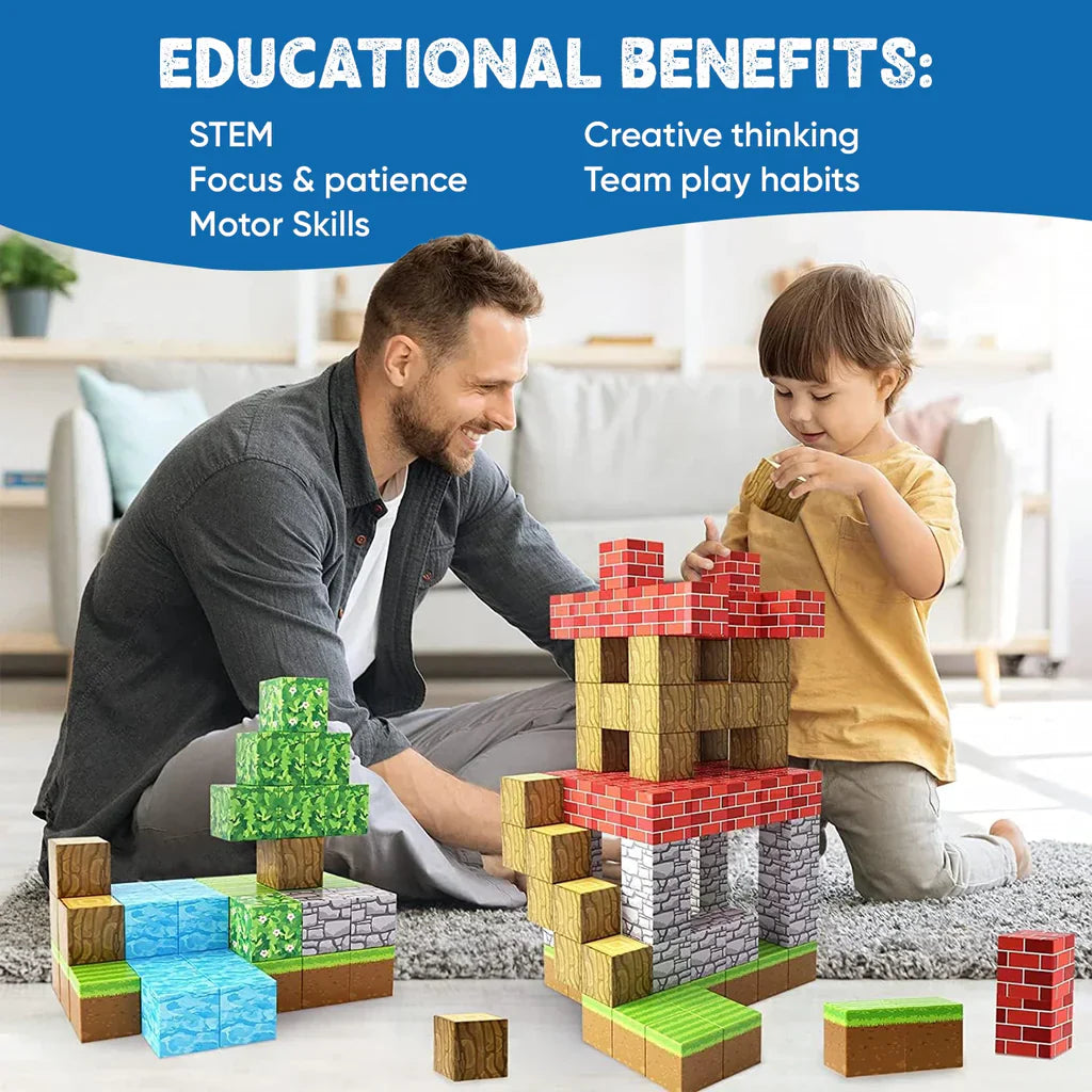 MineBloks™ STEM Magnetic Builders – 40pcs Learning Set