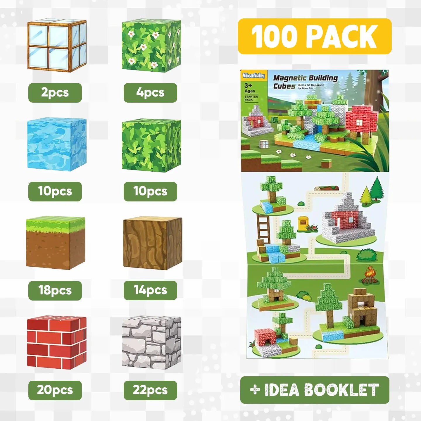 MineBloks™ STEM Magnetic Builders – 40pcs Learning Set