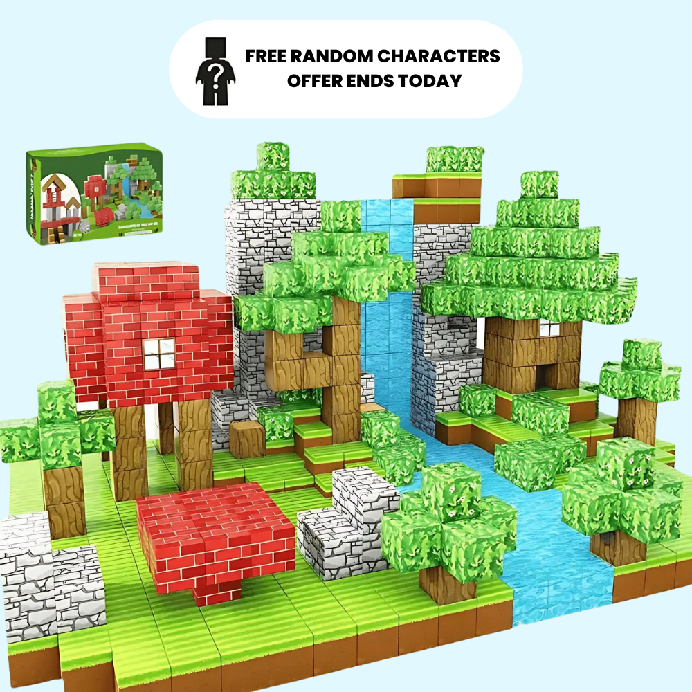 MineBloks™ STEM Magnetic Builders – 40pcs Learning Set