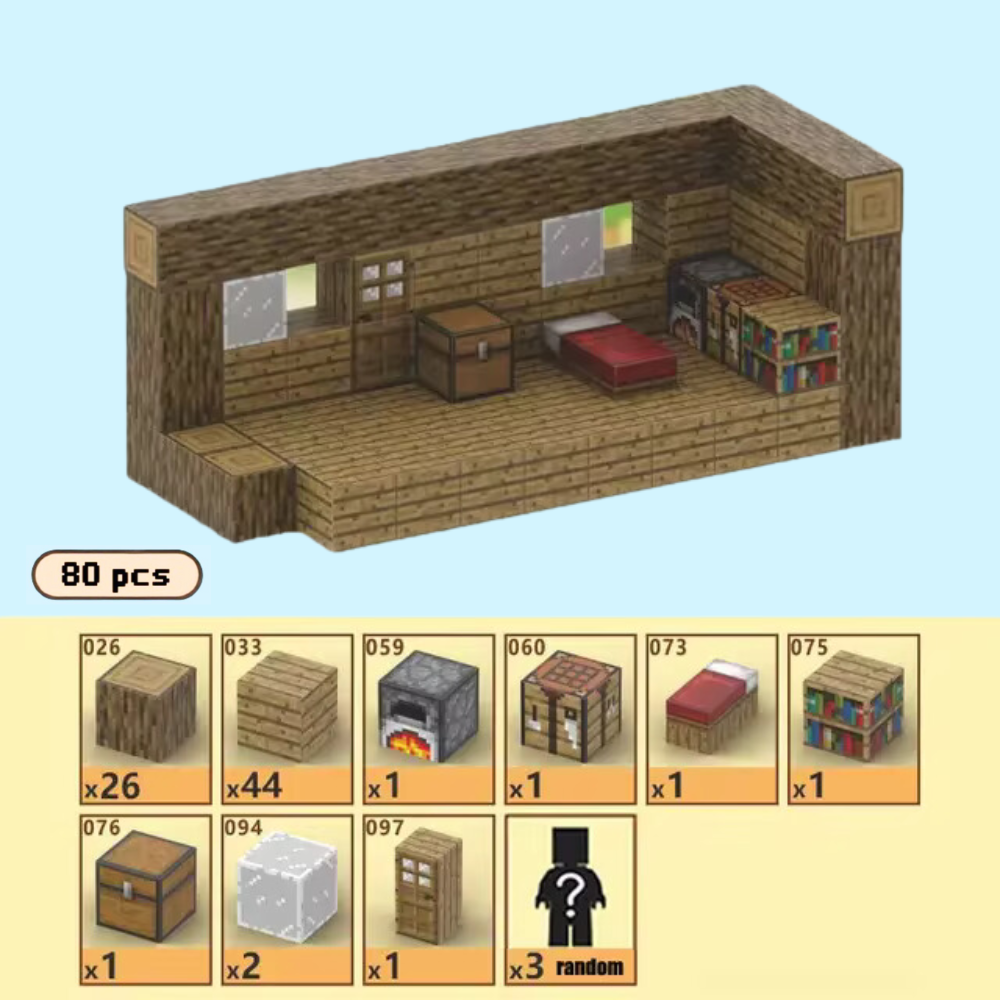 MineBloks™ Mini House – 80pcs Building Set