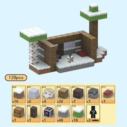 MineBloks™ Blocks - Snow Hut (128pcs)